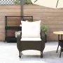 Silla mecedora de jardín con cojines ratán sintético marrón von , Gartenstühle - Ref: Foro24-4104194, Preis: 118,24 €, Rabatt: %