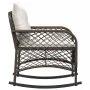 Silla mecedora de jardín con cojines ratán sintético marrón von , Gartenstühle - Ref: Foro24-4104194, Preis: 118,24 €, Rabatt: %
