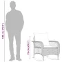 Silla mecedora de jardín con cojines ratán sintético marrón von , Gartenstühle - Ref: Foro24-4104194, Preis: 118,24 €, Rabatt: %