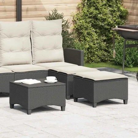 Taburetes de jardín con cojines 2 uds negro 55x55x36 cm von , Hocker für den Außenbereich - Ref: Foro24-4108246, Preis: 123,2...