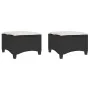 Taburetes de jardín con cojines 2 uds negro 55x55x36 cm von , Hocker für den Außenbereich - Ref: Foro24-4108246, Preis: 123,2...