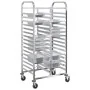 Carro con bandejas y 32 contenedores GN 75x55x162,5 cm by , Kitchen and dining carts - Ref: Foro24-4108072, Price: 215,20 €, ...