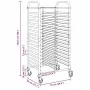 Carro con bandejas y 32 contenedores GN 75x55x162,5 cm by , Kitchen and dining carts - Ref: Foro24-4108072, Price: 215,20 €, ...