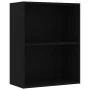 Estantería de 2 niveles madera contrachapada negro 60x30x76,5cm by , Bookcases and shelves - Ref: Foro24-800964, Price: 46,10...