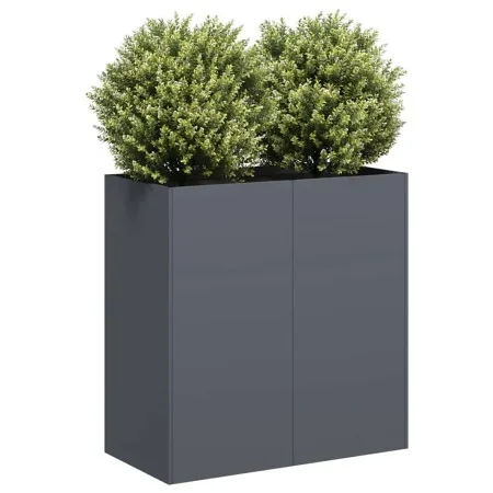 Jardinera de acero laminado en frío antracita 80x40x80 cm de , Maceteros y jardineras - Ref: Foro24-860712, Precio: 128,08 €,...