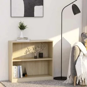 Estantería de madera contrachapada color roble 80x24x75 cm by , Bookcases and shelves - Ref: Foro24-800894, Price: 46,23 €, D...