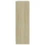 Estantería de madera contrachapada color roble 80x24x75 cm de , Librerías y estanterías - Ref: Foro24-800894, Precio: 46,21 €...
