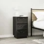 Mesilla de noche con luces LED negro38x34x65 cm | Tu tienda online para hogar, jardín y más Foro24.es