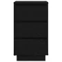 Mesilla de noche con luces LED negro38x34x65 cm | Tu tienda online para hogar, jardín y más Foro24.es