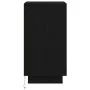 Mesilla de noche con luces LED negro38x34x65 cm | Tu tienda online para hogar, jardín y más Foro24.es