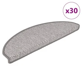 Alfombra autoadhesiva escalera sisal 30 uds 65x21x4 cm Platina von , Treppenmatten - Ref: Foro24-3365870, Preis: 158,79 €, Ra...