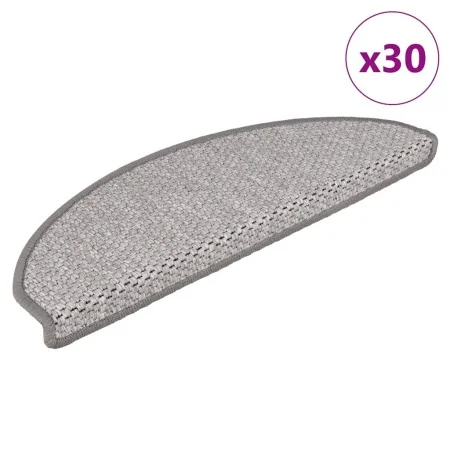 Alfombra autoadhesiva escalera sisal 30 uds 65x21x4 cm Platina von , Treppenmatten - Ref: Foro24-3365870, Preis: 158,79 €, Ra...