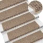 Alfombra autoadhesiva escalera sisal 30 uds 65x21x4 cm arena by , Stair mats - Ref: Foro24-3365891, Price: 195,20 €, Discount: %