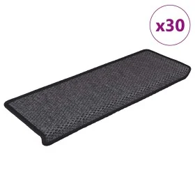 Alfombra autoadhesiva escalera sisal 30 uds 65x21x4cm antracita by , Stair mats - Ref: Foro24-3365885, Price: 183,99 €, Disco...