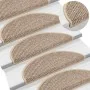 Alfombra autoadhesiva escalera sisal 30 uds beige oscuro by , Stair mats - Ref: Foro24-3365866, Price: 134,09 €, Discount: %