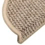 Alfombra autoadhesiva escalera sisal 30 uds beige oscuro by , Stair mats - Ref: Foro24-3365866, Price: 134,09 €, Discount: %