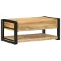Mesa de centro 90x50x38 cm de madera maciza de mango by , Coffee table - Ref: Foro24-4016685, Price: 208,04 €, Discount: %