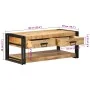 Mesa de centro 90x50x38 cm de madera maciza de mango by , Coffee table - Ref: Foro24-4016685, Price: 208,04 €, Discount: %