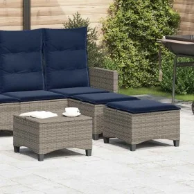 Taburetes de jardín con cojines 2 uds gris 55x55x36 cm von , Hocker für den Außenbereich - Ref: Foro24-4108252, Preis: 126,70...