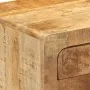 Mesilla de noche 2 uds 37x32x50 cm madera mango rugosa | Tu tienda online para hogar, jardín y más Foro24.es