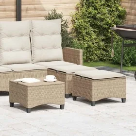 Taburetes de jardín con cojines 2 uds beige 55x55x36 cm von , Hocker für den Außenbereich - Ref: Foro24-4108250, Preis: 126,7...