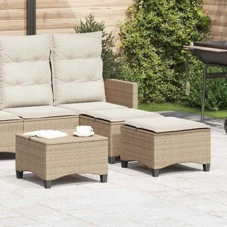 Taburetes de jardín con cojines 2 uds beige 55x55x36 cm von , Hocker für den Außenbereich - Ref: Foro24-4108250, Preis: 127,2...