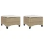 Taburetes de jardín con cojines 2 uds beige 55x55x36 cm von , Hocker für den Außenbereich - Ref: Foro24-4108250, Preis: 127,2...