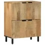 Aparador marrón 60x33x75 cm madera maciza mango by , CD and DVD storage - Ref: Foro24-4017746, Price: 135,07 €, Discount: %