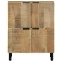 Aparador marrón 60x33x75 cm madera maciza mango by , CD and DVD storage - Ref: Foro24-4017746, Price: 135,07 €, Discount: %
