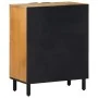 Aparador marrón 60x33x75 cm madera maciza mango by , CD and DVD storage - Ref: Foro24-4017746, Price: 135,07 €, Discount: %