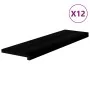 Peldaños de escalera 12 uds madera maciza roble marrón oscuro by , Stair mats - Ref: Foro24-3283045, Price: 462,57 €, Discoun...