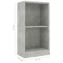 Estantería de madera de ingeniería gris hormigón 40x24x75 cm by , Bookcases and shelves - Ref: Foro24-800823, Price: 40,85 €,...