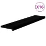 Peldaños de escalera 16 uds madera maciza roble marrón oscuro by , Stair mats - Ref: Foro24-3283053, Price: 559,99 €, Discoun...