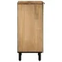Aparador marrón 40x33x75 cm madera maciza mango by , CD and DVD storage - Ref: Foro24-4017744, Price: 102,57 €, Discount: %