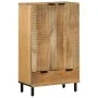 Aparador alto madera maciza de mango marrón 60x33x100 cm by , CD and DVD storage - Ref: Foro24-4017750, Price: 255,99 €, Disc...