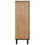 Aparador alto madera maciza de mango marrón 60x33x100 cm by , CD and DVD storage - Ref: Foro24-4017750, Price: 255,99 €, Disc...
