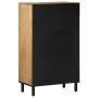 Aparador alto madera maciza de mango marrón 60x33x100 cm by , CD and DVD storage - Ref: Foro24-4017750, Price: 255,99 €, Disc...