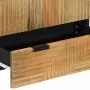 Aparador alto madera maciza de mango marrón 60x33x100 cm by , CD and DVD storage - Ref: Foro24-4017750, Price: 255,99 €, Disc...