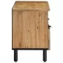 Mueble de TV madera maciza de mango marrón 100x33x46 cm by , CD and DVD storage - Ref: Foro24-4017738, Price: 123,46 €, Disco...