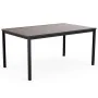Mesa Keter Signature Porto 160 cm - Nogal y acero negro by , Garden tables - Ref: Foro24-447623, Price: 186,04 €, Discount: %