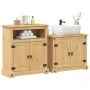 Juego de muebles de baño Corona 2 pzas madera maciza pino by , Bathroom furniture - Ref: Foro24-3334637, Price: 198,89 €, Dis...