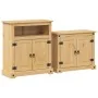 Juego de muebles de baño Corona 2 pzas madera maciza pino by , Bathroom furniture - Ref: Foro24-3334637, Price: 198,89 €, Dis...