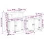 Juego de muebles de baño Corona 2 pzas madera maciza pino by , Bathroom furniture - Ref: Foro24-3334637, Price: 198,89 €, Dis...