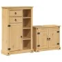Juego de muebles de baño Corona 2 pzas madera maciza pino by , Bathroom furniture - Ref: Foro24-3334635, Price: 235,89 €, Dis...