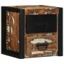 Mesilla de noche multicolor 40x35x40 cm madera maciza reciclada | Tu tienda online para hogar, jardín y más Foro24.es