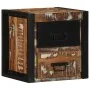 Mesilla de noche multicolor 40x35x40 cm madera maciza reciclada | Tu tienda online para hogar, jardín y más Foro24.es
