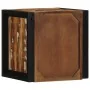 Mesilla de noche multicolor 40x35x40 cm madera maciza reciclada | Tu tienda online para hogar, jardín y más Foro24.es