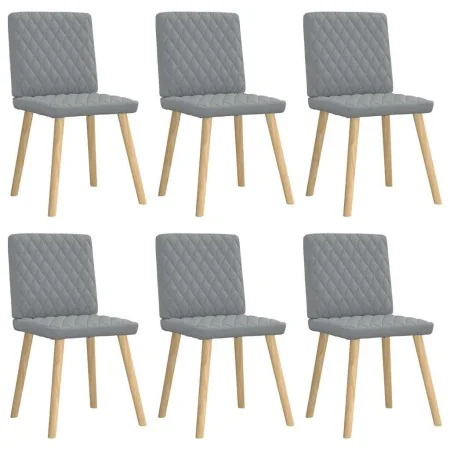 Sillas de comedor 6 unidades de tela gris claro by , dining chairs - Ref: Foro24-3315491, Price: 299,83 €, Discount: %
