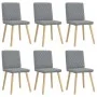 Sillas de comedor 6 unidades de tela gris claro by , dining chairs - Ref: Foro24-3315491, Price: 299,83 €, Discount: %