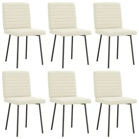 Sillas de comedor 6 unidades de terciopelo crema von , Essstühle - Ref: Foro24-3315535, Preis: 247,81 €, Rabatt: %